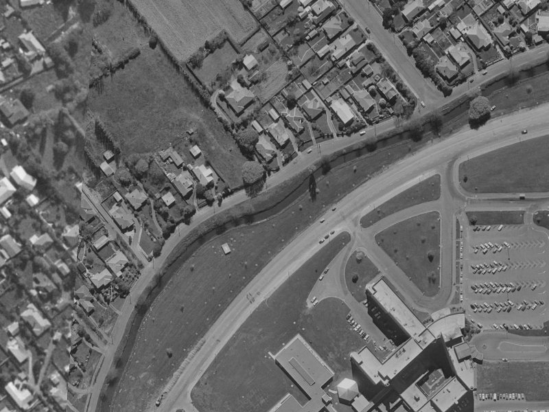 79–83 Ashgrove Terrace from the air, 1970-1974