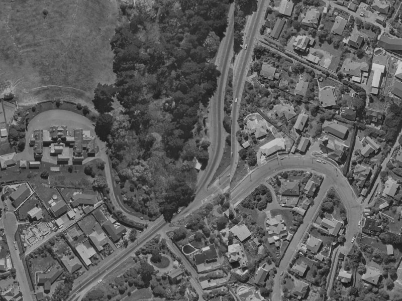 30 Dyers Pass Road from the air, 1970-1974