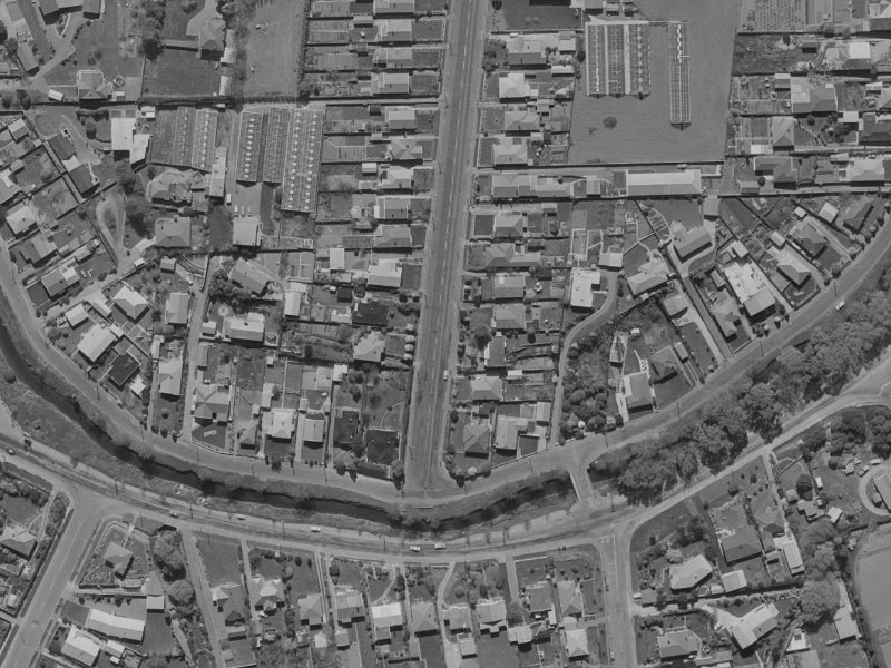 16 Birdwood Avenue from the air, 1970-1974