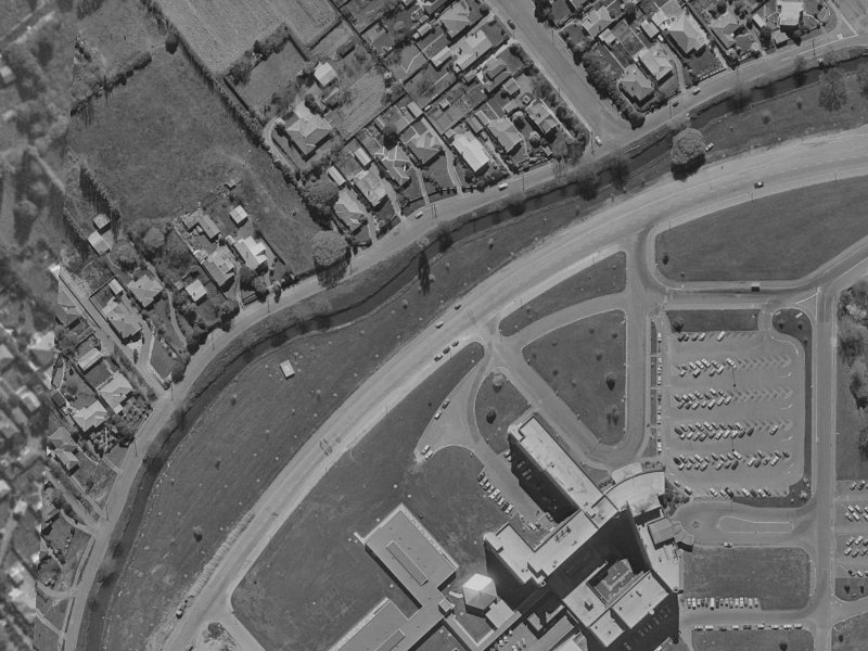 85 Ashgrove Terrace from the air, 1970-1974