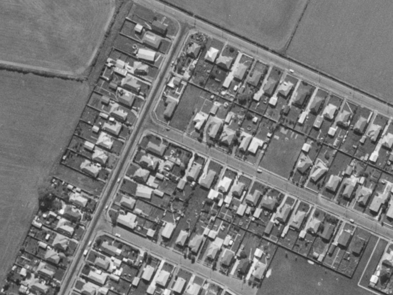 65A Cobra Street from the air, 1970-1974