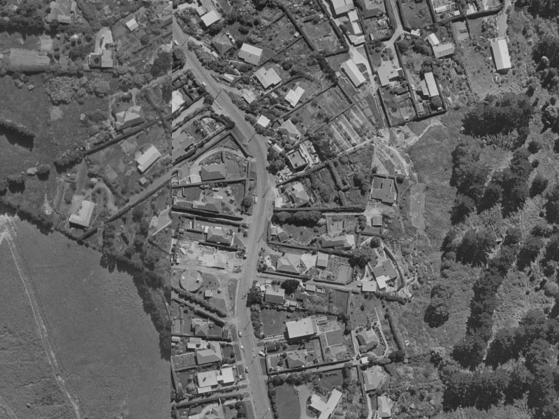 91 Huntsbury Avenue from the air, 1970-1974