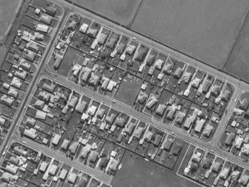 56 Cobra Street from the air, 1970-1974