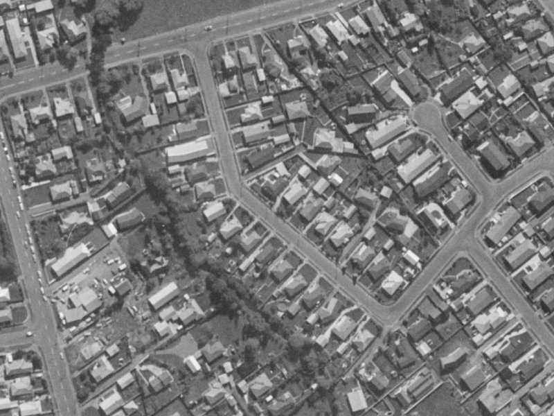 20 Palmside Street from the air, 1970-1974