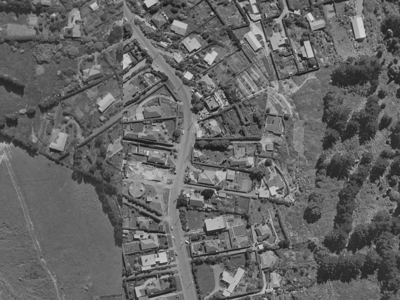 90A Huntsbury Avenue from the air, 1970-1974