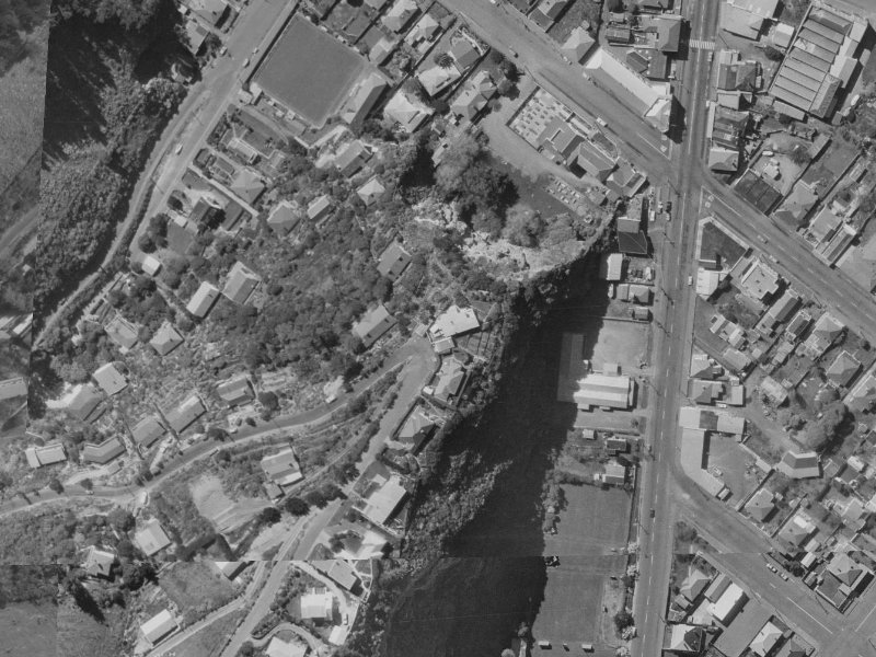 80A Richmond Hill Road from the air, 1970-1974