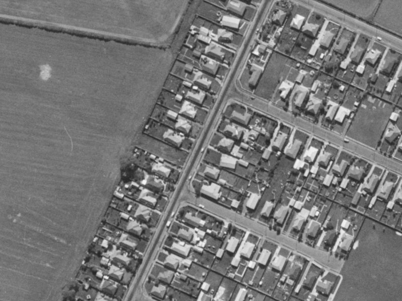 34 Hindess Street from the air, 1970-1974