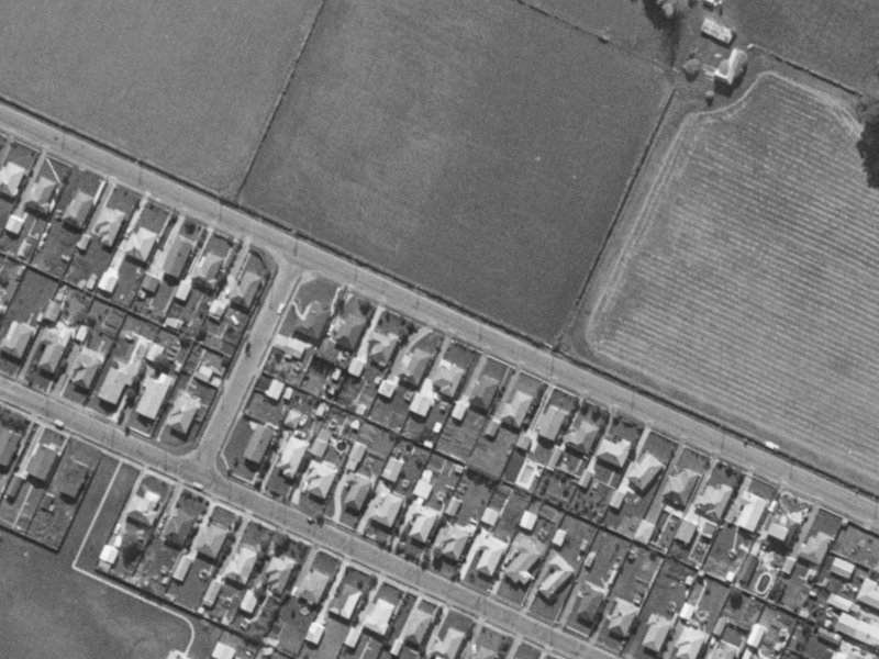 20 Dunbars Road from the air, 1970-1974
