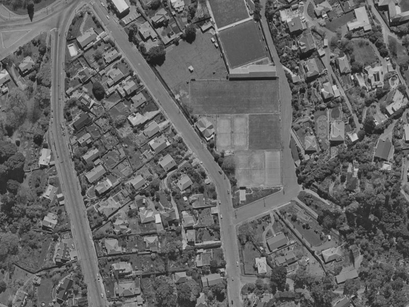 14 Valley Road from the air, 1970-1974