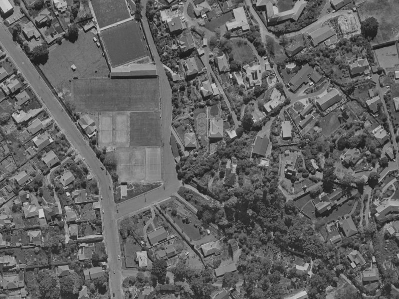 23 Crichton Terrace from the air, 1970-1974