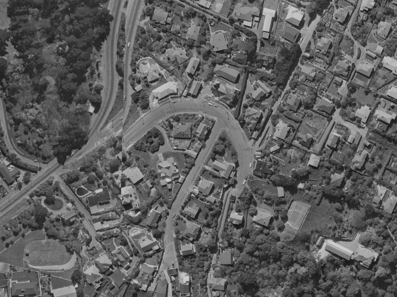 Cracroft Terrace from the air, 1970-1974