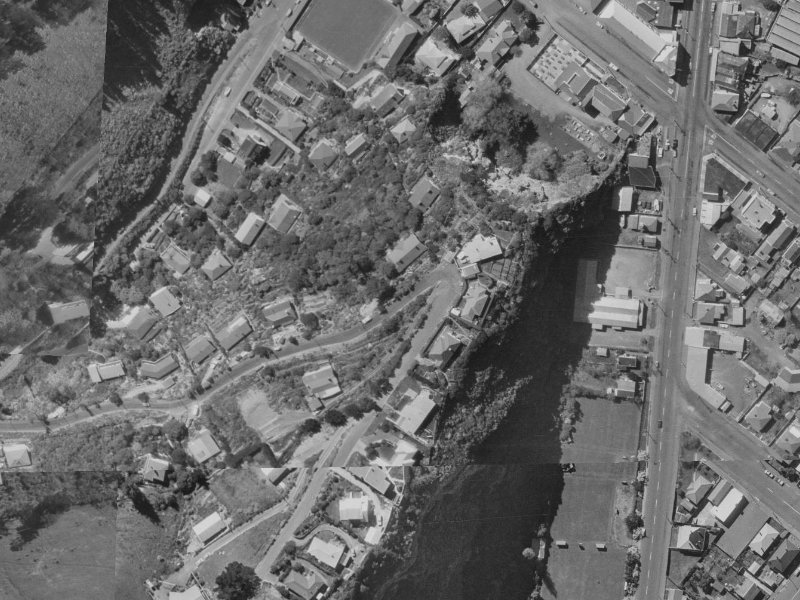 89 Richmond Hill Road from the air, 1970-1974