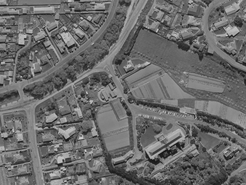 1 Enticott Place from the air, 1970-1974