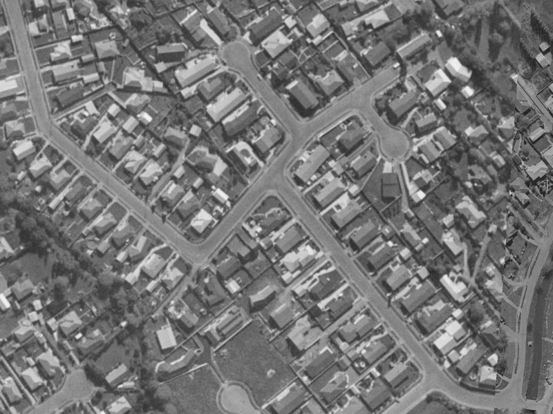 6 Woodbank Street from the air, 1970-1974