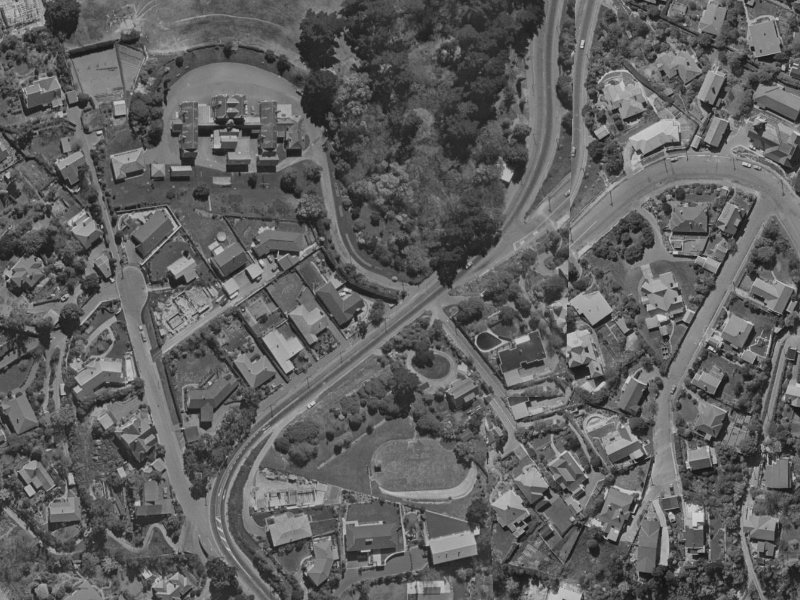 4 Overdale Drive from the air, 1970-1974