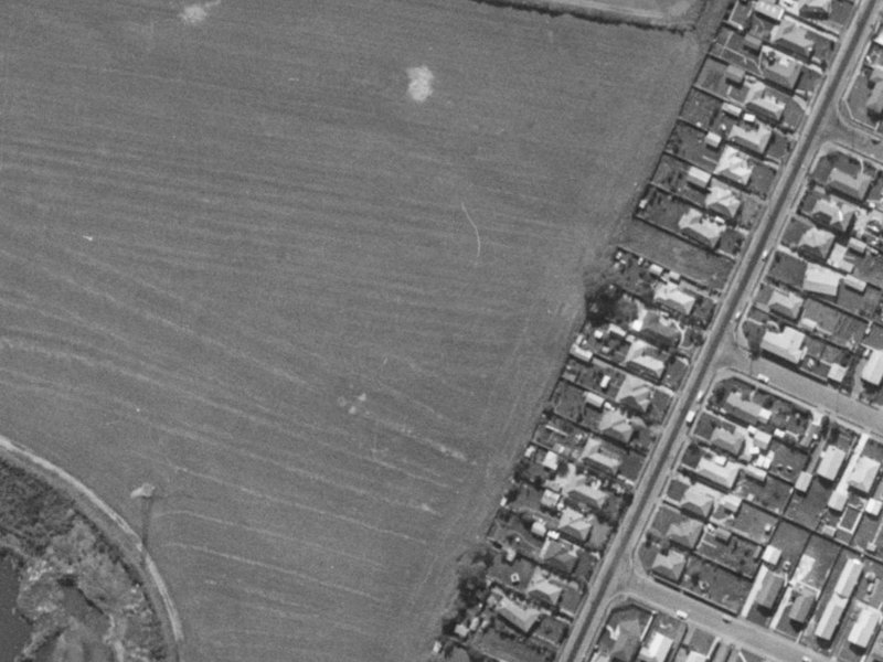 69 Lancewood Drive from the air, 1970-1974