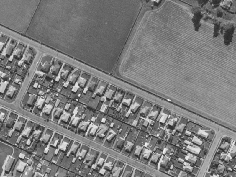 30 Dunbars Road from the air, 1970-1974