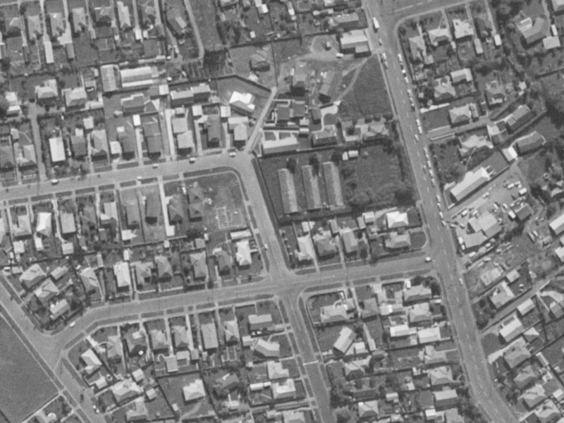133 Kaiwara Street from the air, 1970-1974