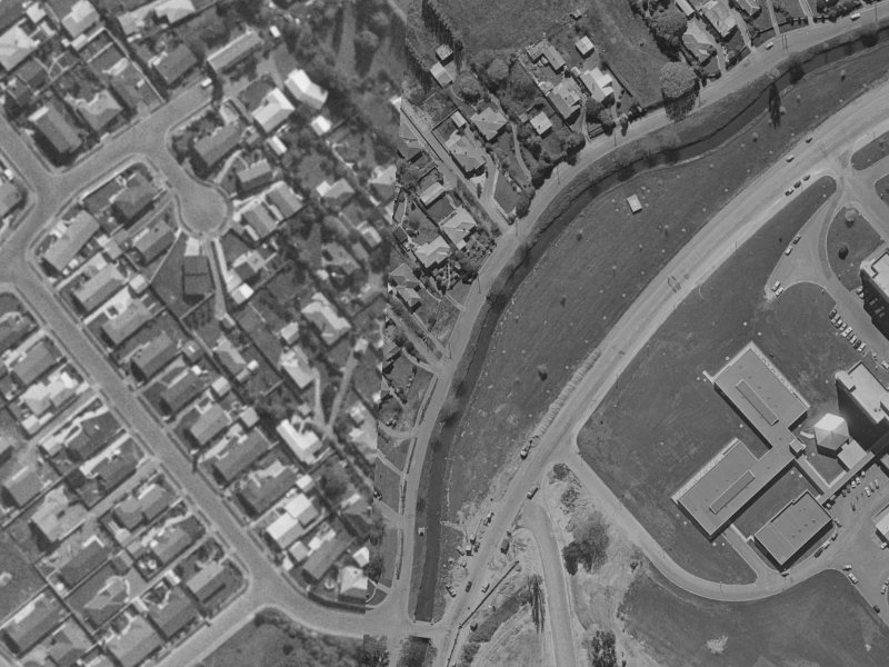 63 Ashgrove Terrace from the air, 1970-1974