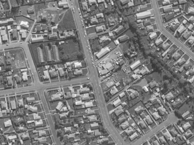 293 Hoon Hay Road from the air, 1970-1974