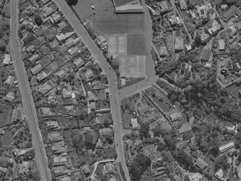 18A Valley Road from the air, 1970-1974