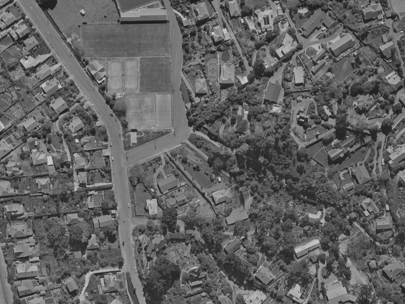 31 Crichton Terrace from the air, 1970-1974