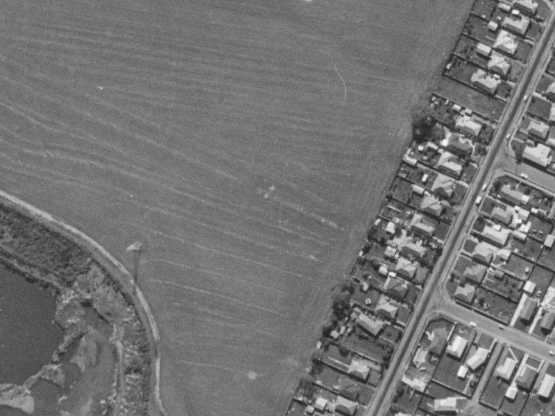 79 Lancewood Drive from the air, 1970-1974
