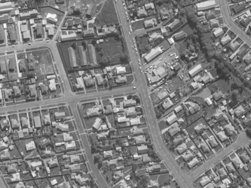 284 Hoon Hay Road from the air, 1970-1974