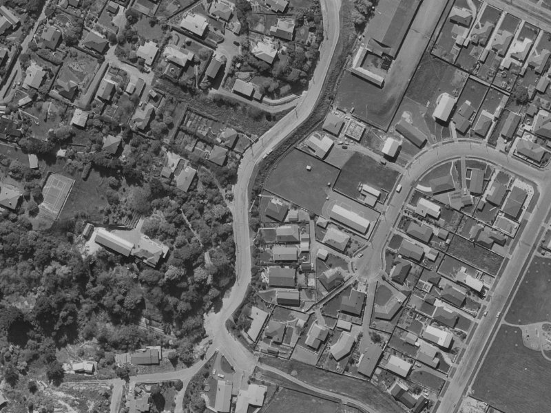 Rossmore Terrace from the air, 1970-1974