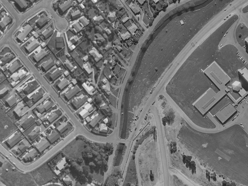51 Ashgrove Terrace from the air, 1970-1974