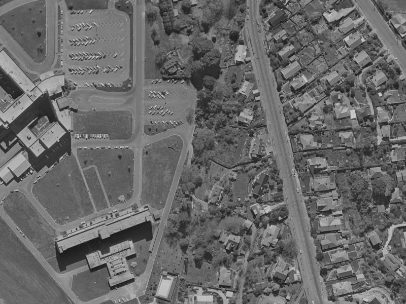 14A Hackthorne Road from the air, 1970-1974