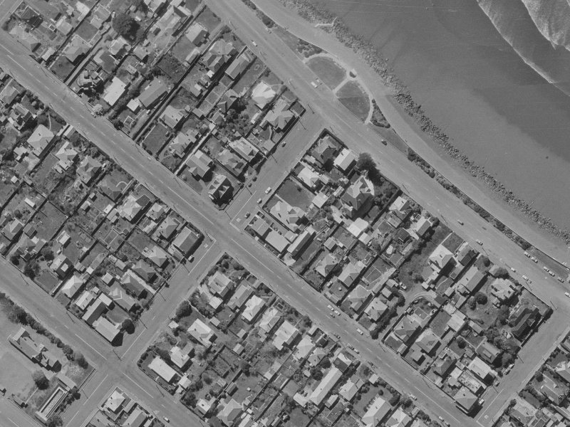 7 Hardwicke Street from the air, 1970-1974