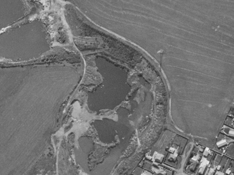 42 Arkwright Place from the air, 1970-1974