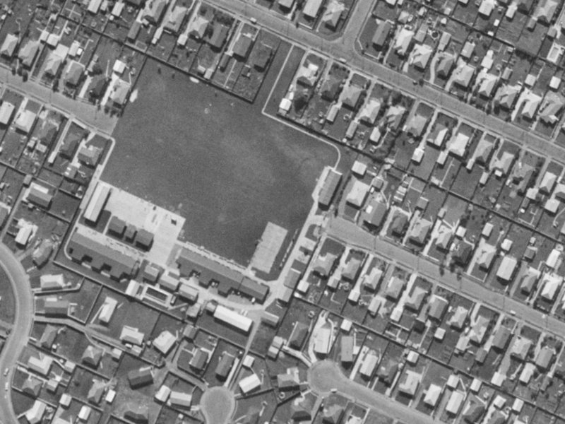 34 Cunningham Place from the air, 1970-1974