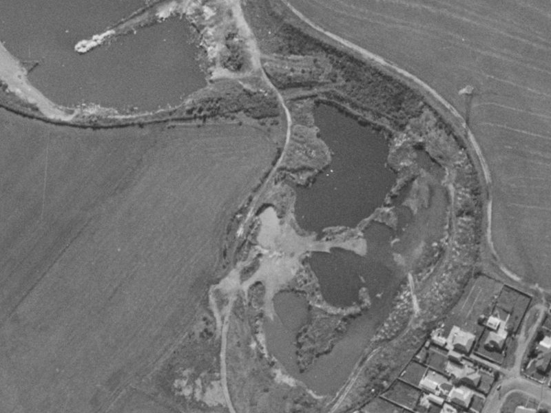 12 Chilwell Place from the air, 1970-1974