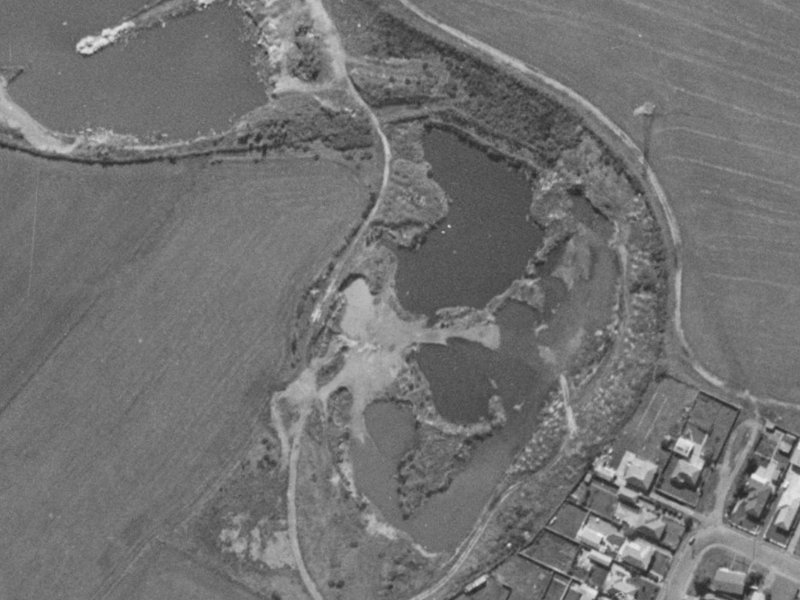 19B Arkwright Place from the air, 1970-1974