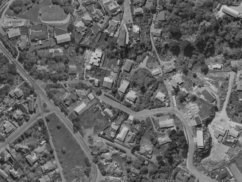 11 Whareora Terrace from the air, 1970-1974