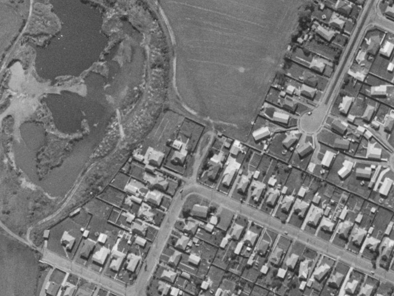 78 Lancewood Drive from the air, 1970-1974