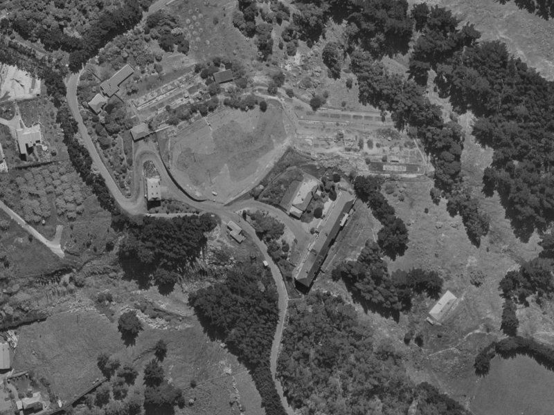 Trecastle Lane from the air, 1970-1974