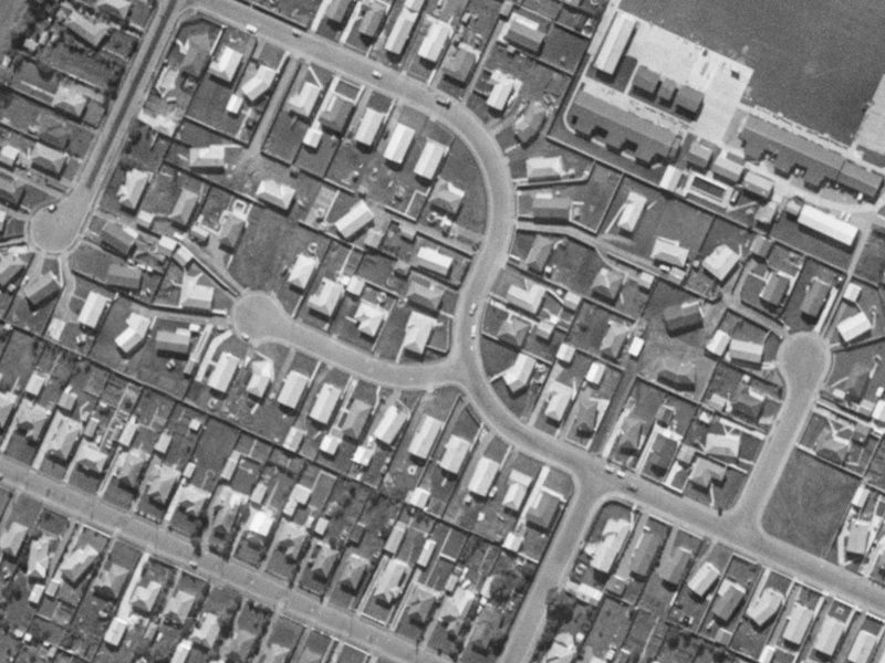 51 Balcairn Street from the air, 1970-1974