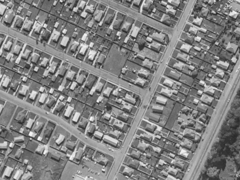 5 Cunningham Place from the air, 1970-1974