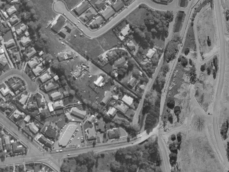 1 Ashbrook Lane from the air, 1970-1974