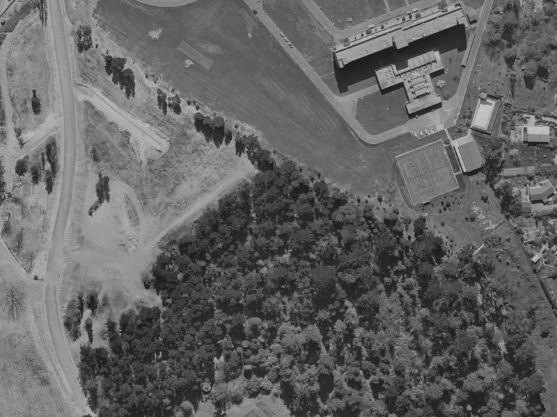 Indira Lane from the air, 1970-1974