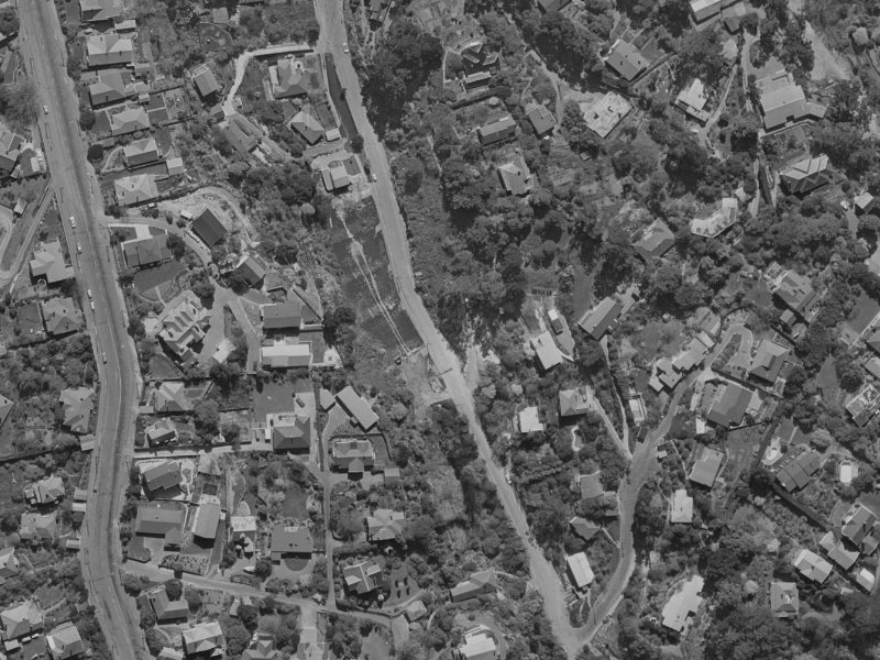 49 Valley Road from the air, 1970-1974