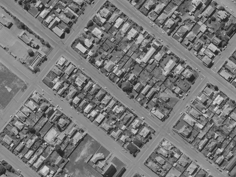 45 Wiggins Street from the air, 1970-1974