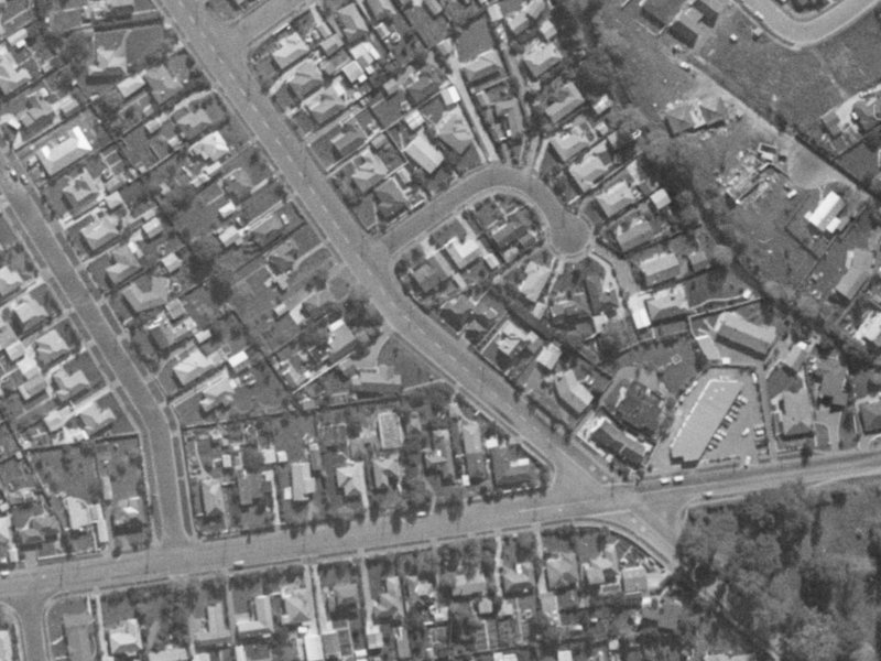 345 Hoon Hay Road from the air, 1970-1974