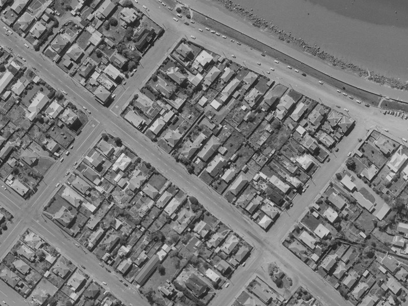 119 Nayland Street from the air, 1970-1974