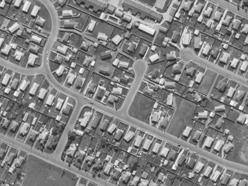3 Brenda Place from the air, 1970-1974