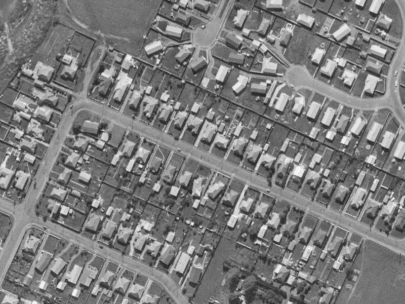 74 Checketts Avenue from the air, 1970-1974