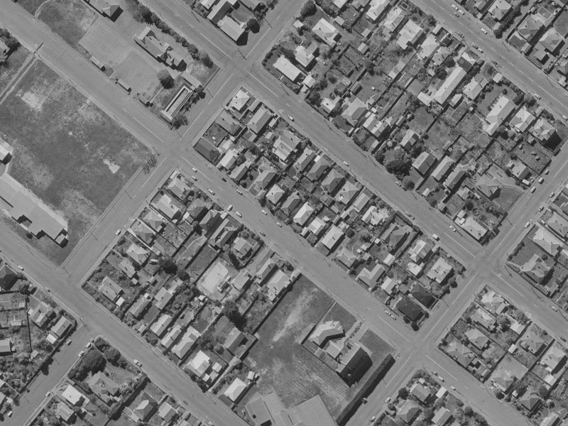 39 Dryden Street from the air, 1970-1974
